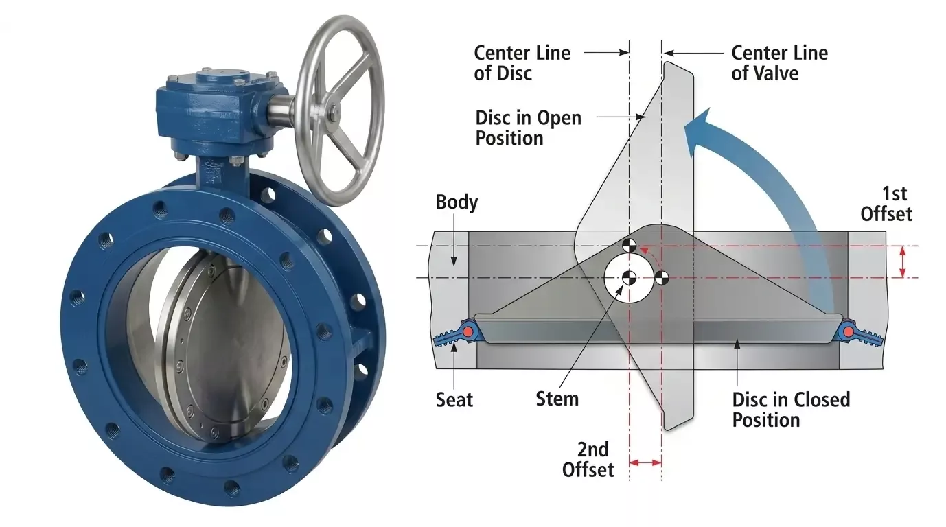 Double Eccentric Butterfly Valve Double Eccentric Butterfly Valve