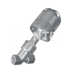 Stainless Steel Pneumatic Threaded Angle Seat Valve