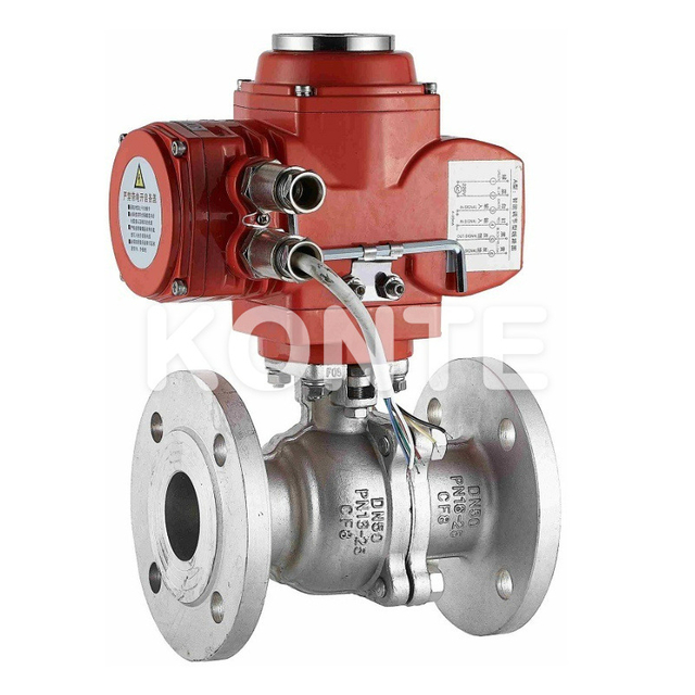 Electric German Standard Flange Ball Valve