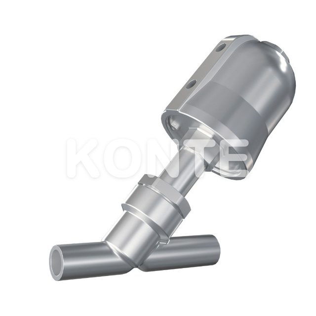 Stainless Steel Pneumatic Welded Angle Seat Valve