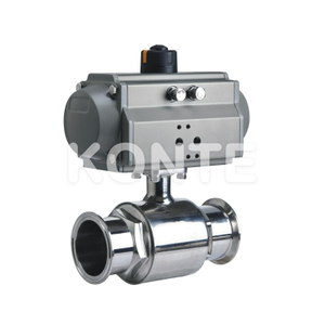 Sanitary Tri-clamped Pneumatic Ball Valve