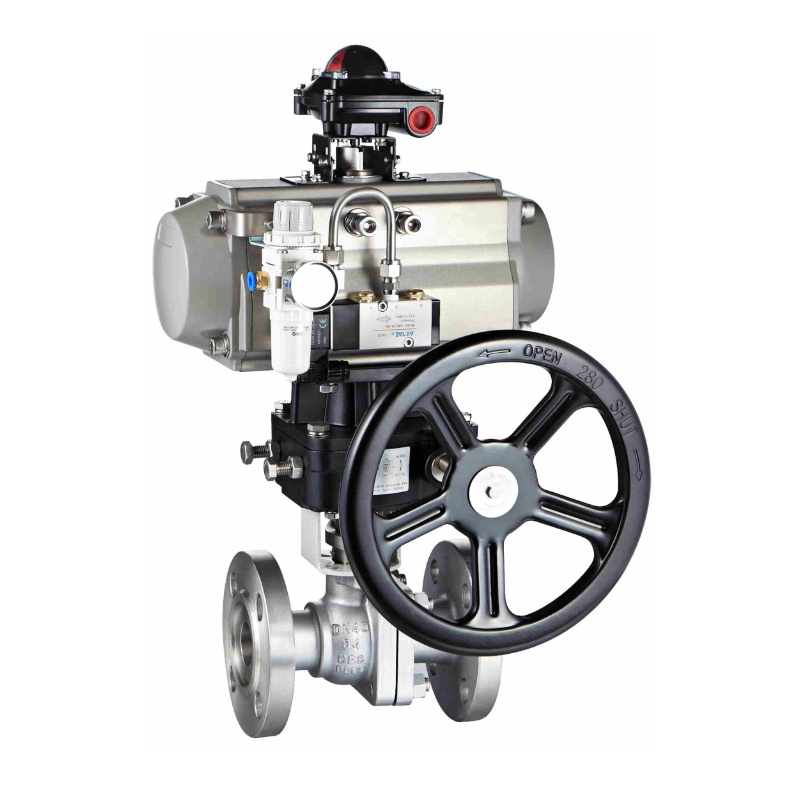 Pneumatic Flanged Ball Valve with Handwheel.jpg