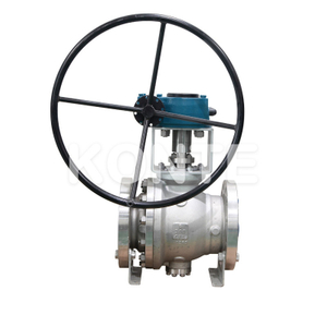 Stainless Steel Gear Operated Trunnion Mounted Ball Valve