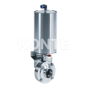 Pneumatic Vertical Sanitary Butterfly Valve