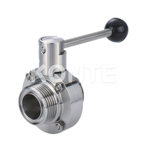 1 Manual Threaded Sanitary Butterfly Valve