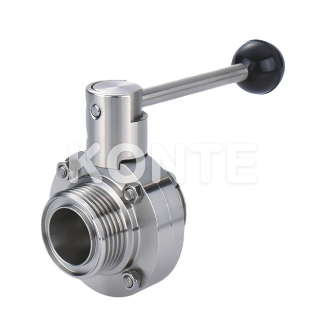 1 Manual Threaded Sanitary Butterfly Valve