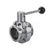 1 Manual Tri-clamped Sanitary Butterfly Valve