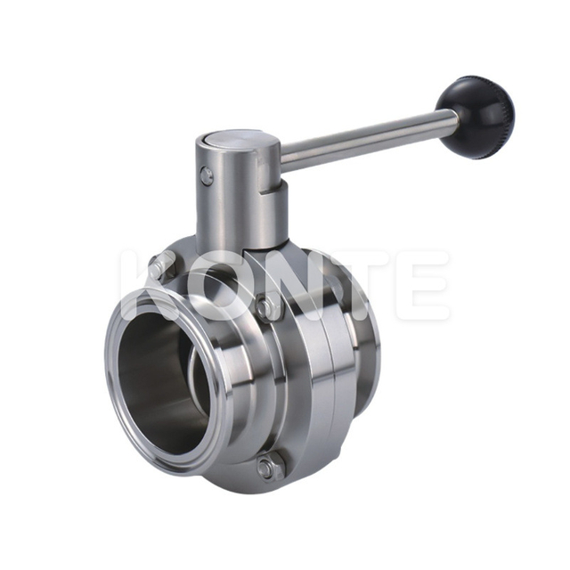 1 Manual Tri-clamped Sanitary Butterfly Valve