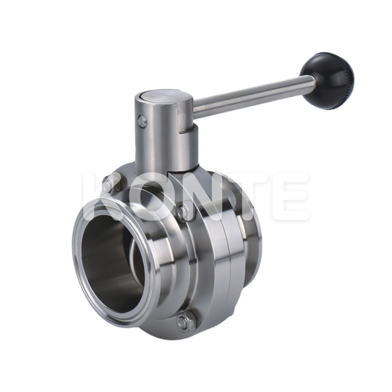 1 Manual Tri-clamped Sanitary Butterfly Valve