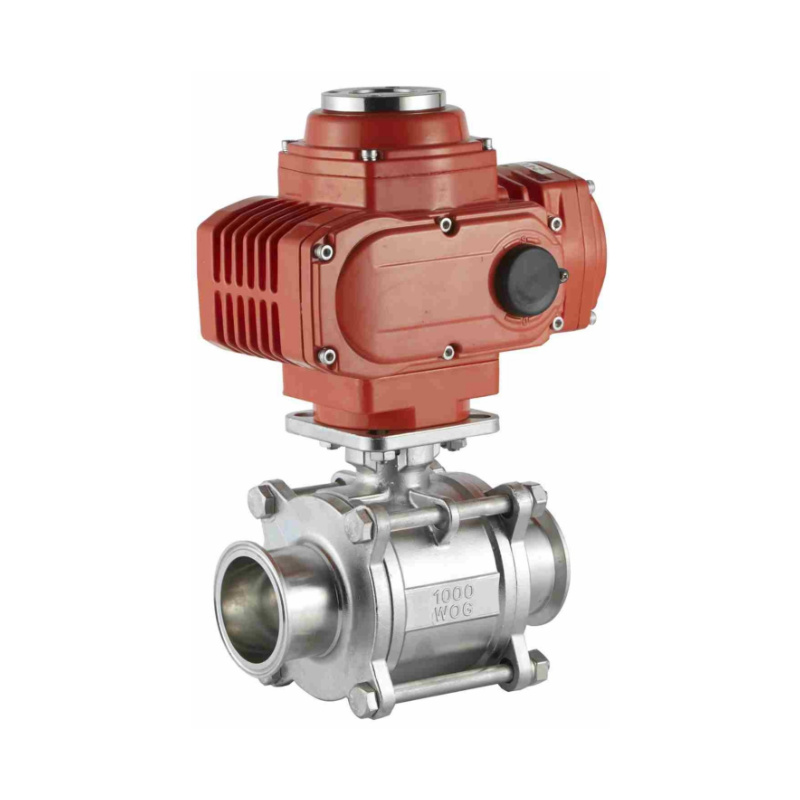 Electric Three-Piece Tri-Clamp Ball Valve (2)