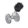 Plastic Pneumatic Flanged Angle Seat Valve