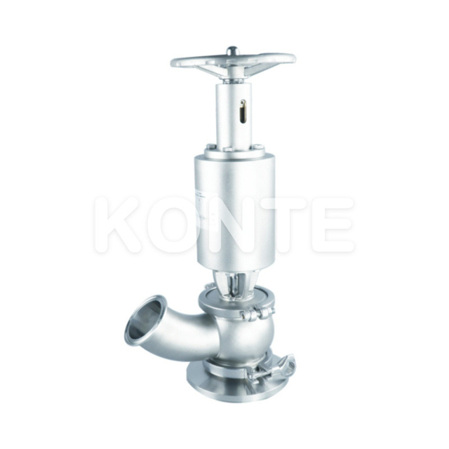 W-type pneumatic tank bottom valve with feedback