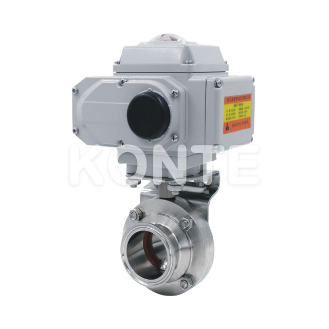 1 Sanitary Electric Butterfly Valve