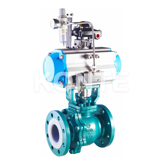 Pneumatic PTFE-Lined Floating Ball Valve