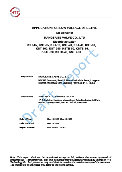 LVD Report Test Report