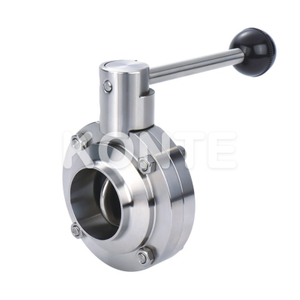 1 Manual Welded Sanitary Butterfly Valve