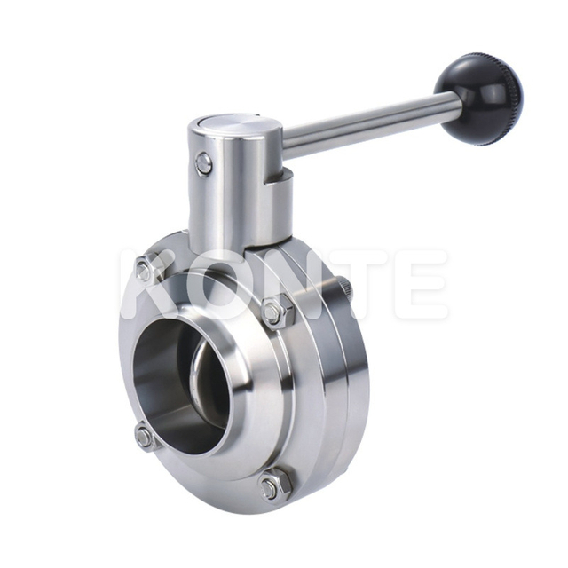 1 Manual Welded Sanitary Butterfly Valve