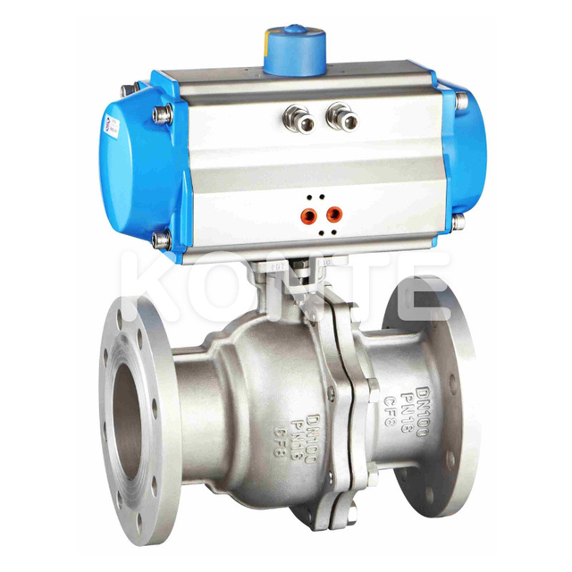 Pneumatic Japanese Standard Flanged Ball Valve