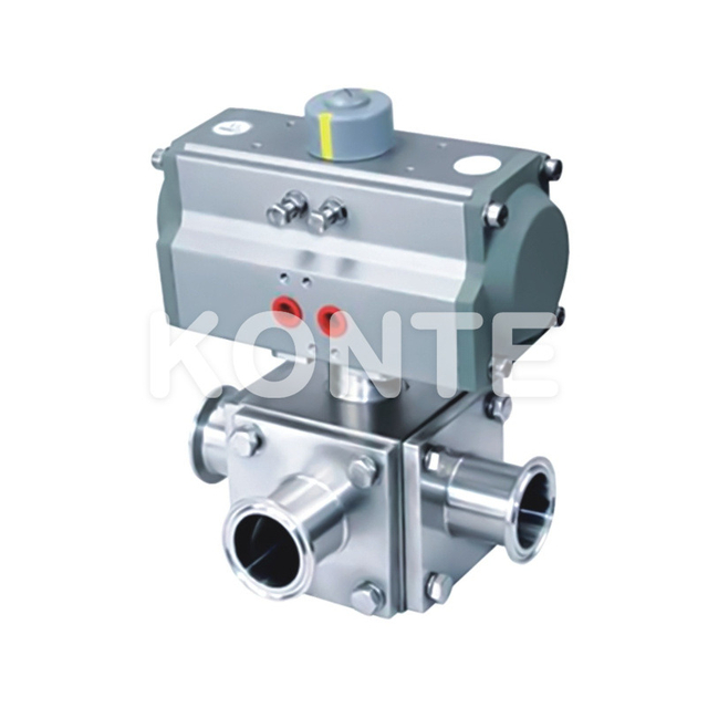 Pneumatic All-Inclusive Three/Four-Way Ball Valve