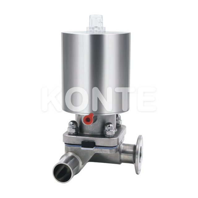 Stainless Steel Pneumatic Three-Way T-Type Diaphragm Valve