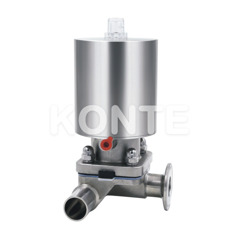 Stainless Steel Pneumatic Three-Way T-Type Diaphragm Valve