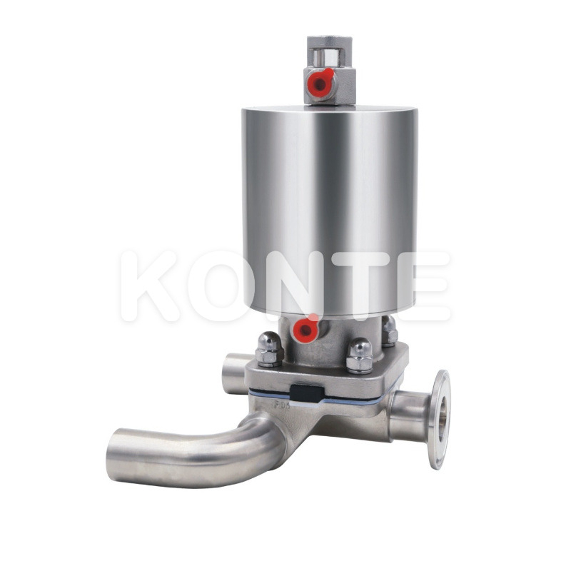 Stainless Steel Pneumatic Three-Way U Type Diaphragm Valve