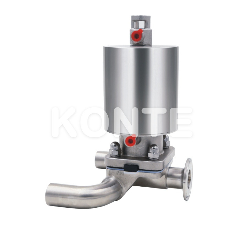 Stainless Steel Pneumatic Three-Way U Type Diaphragm Valve