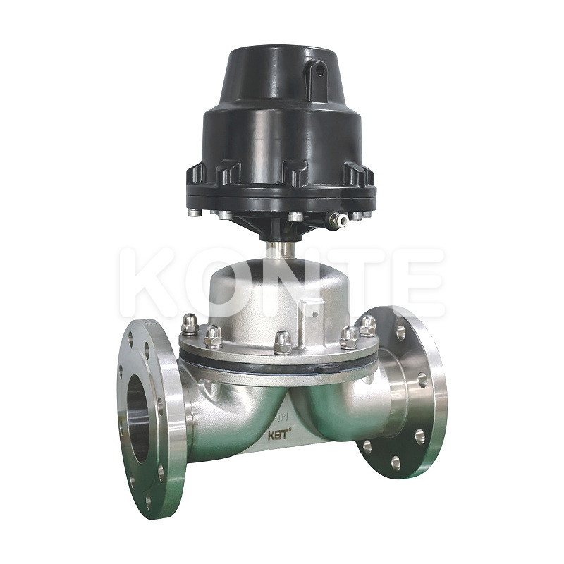 Aluminum Alloy Pneumatic Flange Diaphragm Valve
