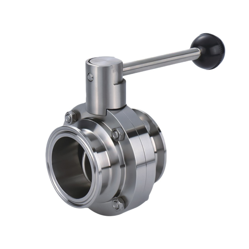 sanitary stainless steel butterfly valve