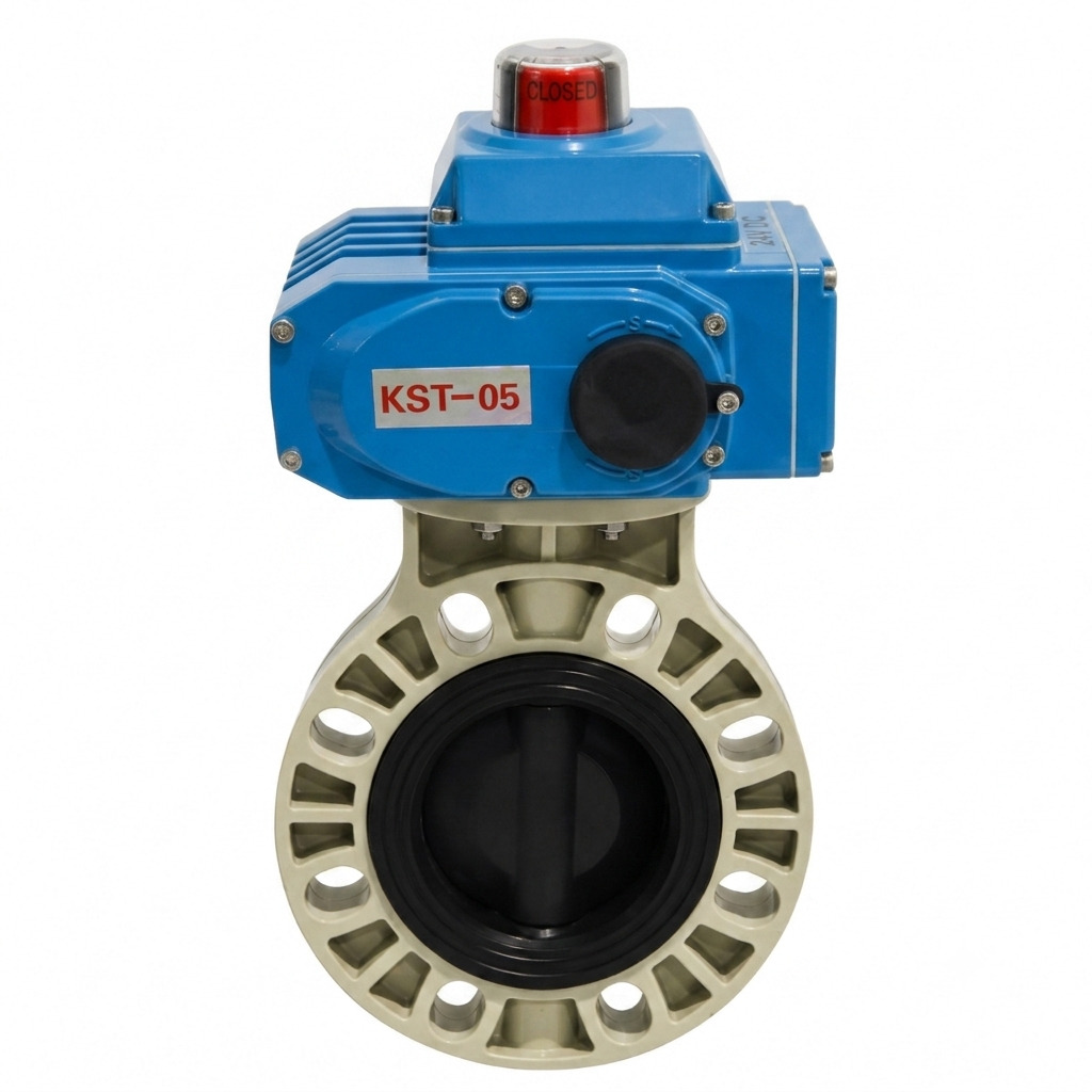Electric PVC Butterfly Valve supplier