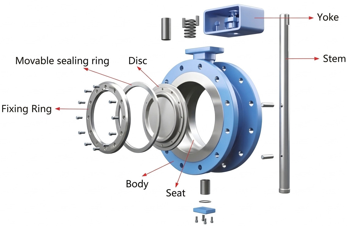 Butterfly Valve Main Components